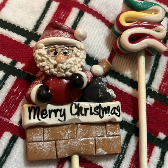 ⚠️ Vintage resin handmade candy Christmas picks - Picture 9 of 12